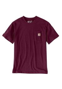 Koszulka sportowa męska T-shirt Carhartt Heavyweight Pocket K87. Kolor: czerwony