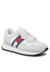 Tommy Jeans Sneakersy Tjw Eva Runner Mat Mix Ess EN0EN02510 Biały. Kolor: biały. Materiał: zamsz, skóra #5