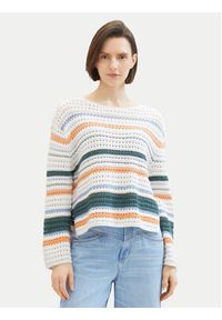 Tom Tailor Sweter 1040352 Kolorowy Loose Fit. Materiał: bawełna. Wzór: kolorowy #3