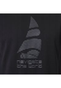 Męska Koszulka (T-Shirt) - Pako Jeans - Czarna, Motyw Żeglarski, Żagiel. Okazja: na co dzień. Kolor: czarny. Materiał: bawełna. Wzór: nadruk. Styl: casual #6