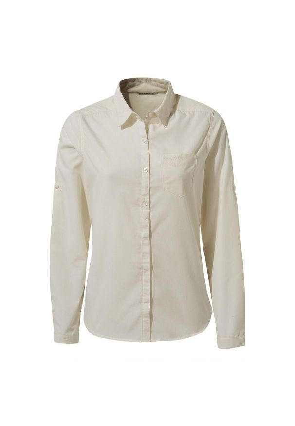 CRAGHOPPERS - Koszula podróżnicza damska Craghoppers Kiwi II LS Shirt. Kolor: biały