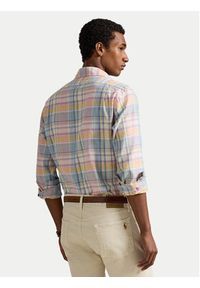 Polo Ralph Lauren Koszula 710B16699001 Kolorowy Custom Fit. Typ kołnierza: polo. Materiał: len. Wzór: kolorowy #5