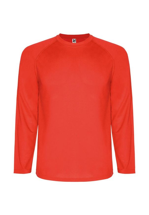 ROLY - Dziecięca/niemowlęca Koszulka Sportowa Montecarlo Z Długim Rękawem. Kolor: czerwony. Długość rękawa: długi rękaw. Długość: długie. Sport: turystyka piesza