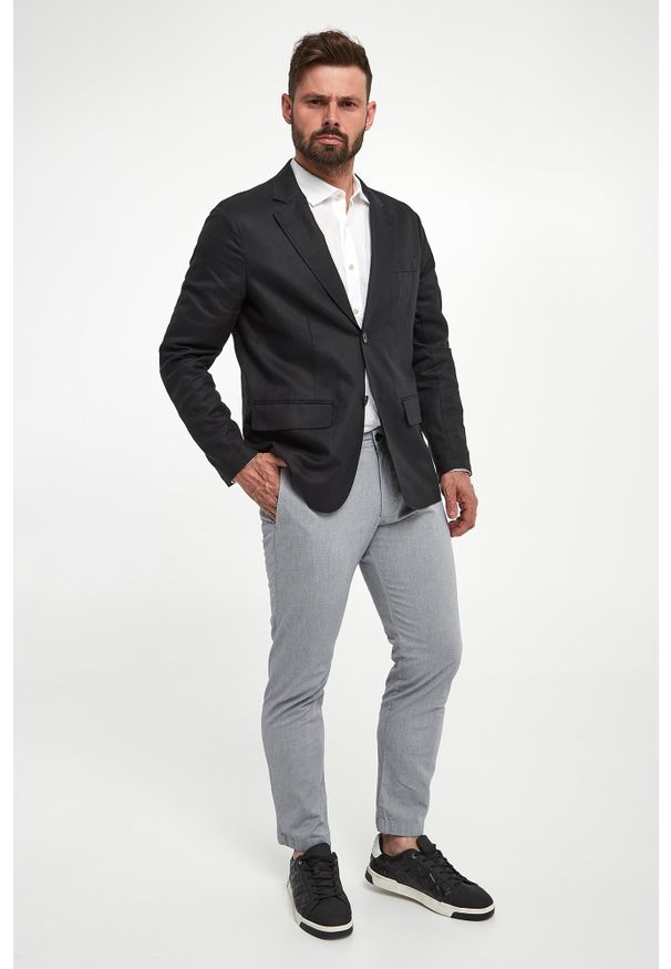 Armani Exchange - Marynarka męska lniana ARMANI EXCHANGE. Materiał: len