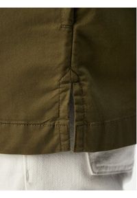 TOMMY HILFIGER - Tommy Hilfiger Kurtka przejściowa Blend MW0MW43471 Zielony ciemny Regular Fit. Kolor: zielony. Materiał: bawełna #4