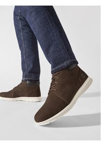 Timberland Trzewiki Graydon Chukka Nu TB0A413AV131 Brązowy. Kolor: brązowy. Materiał: nubuk, skóra