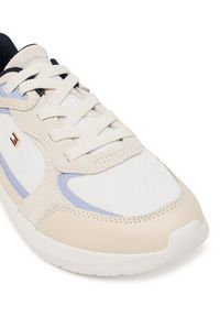 TOMMY HILFIGER - Tommy Hilfiger Sneakersy Light Runner FW0FW09409 Beżowy. Kolor: beżowy. Materiał: skóra #5