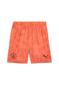 Puma - Szorty bramkarskie Manchester City 24/25 PUMA Neon Sun Orange. Kolor: żółty, wielokolorowy, pomarańczowy