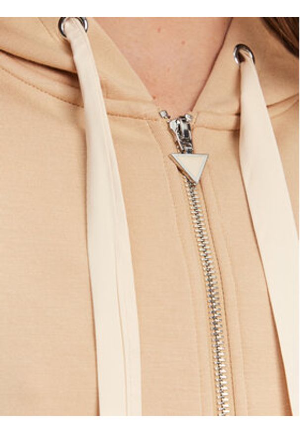 Guess Bluza W5YQ05 KBYE2 Beżowy Regular Fit. Kolor: beżowy. Materiał: wiskoza