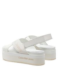 Calvin Klein Jeans Sandały Flatform Sandal Sling In Mr YW0YW01362 Biały. Kolor: biały #4