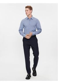 BOSS - Boss Koszula H-Hank-Kent-C1-214 50478620 Niebieski Slim Fit. Typ kołnierza: kołnierzyk klasyczny. Kolor: niebieski. Materiał: bawełna #4
