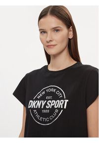 DKNY Sport T-Shirt DP3T9563 Czarny Relaxed Fit. Kolor: czarny. Materiał: bawełna. Styl: sportowy #3