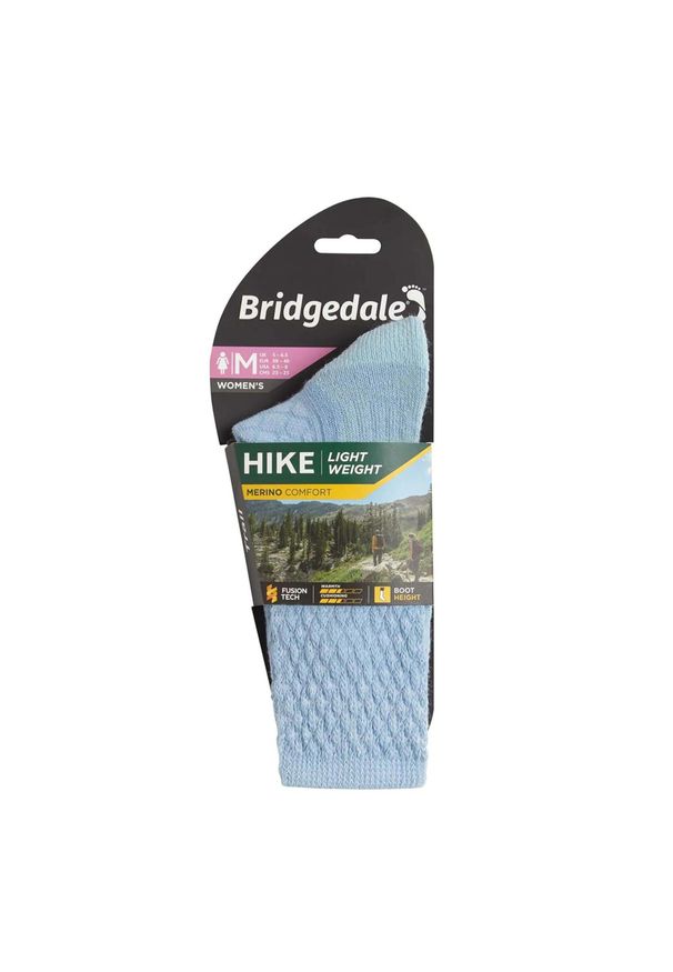 BRIDGEDALE - Skarpety do turystyki damskie Bridgedale HIKE LW COM BO LD. Kolor: niebieski