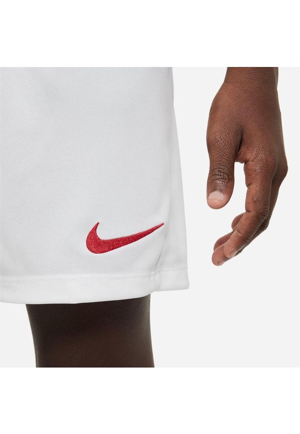 Spodnie piłkarskie chłopięce Nike Park Iii JR. Kolor: biały. Długość: krótkie. Sport: piłka nożna