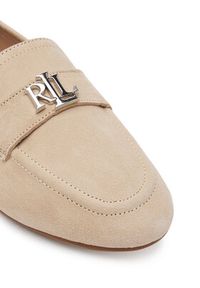 Lauren Ralph Lauren - LAUREN RALPH LAUREN Loafersy Averi III 802946809010 Beżowy. Kolor: beżowy. Materiał: skóra, zamsz #6