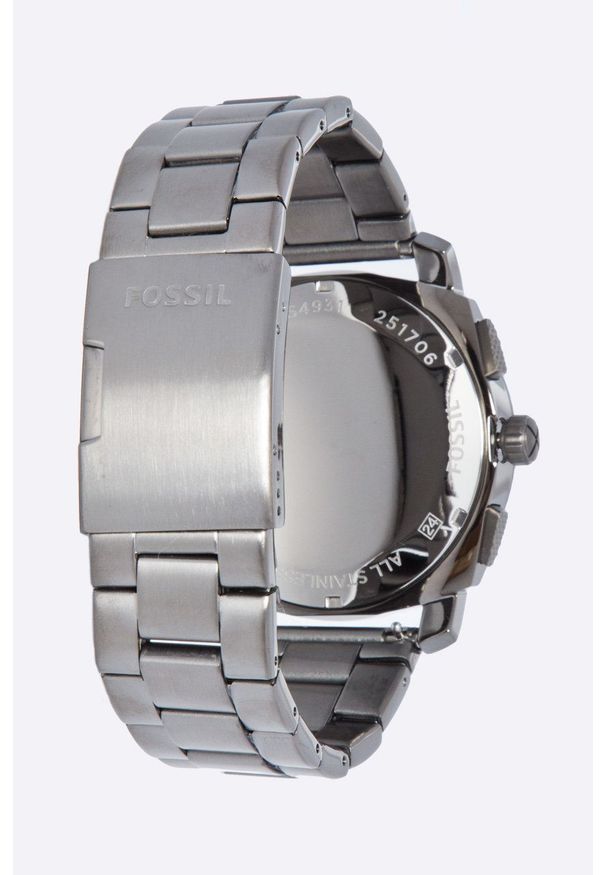 Fossil - Zegarek FS4931. Kolor: czarny. Materiał: materiał