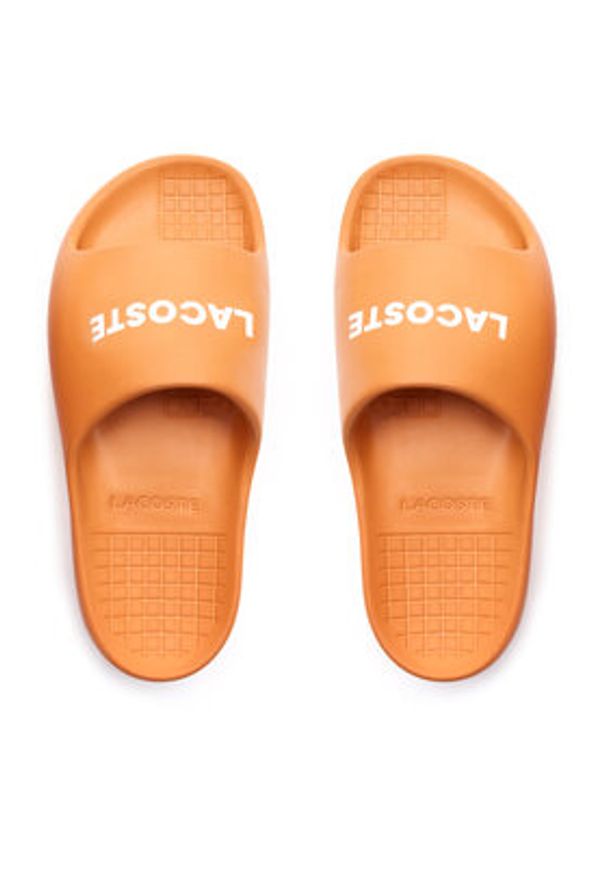 Lacoste Klapki Branded Serve Slide 2.0 747CMA0015 Pomarańczowy. Kolor: pomarańczowy