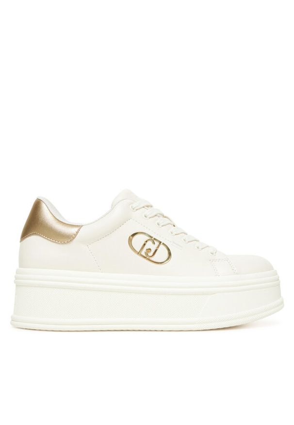 Liu Jo Sneakersy Selma 16 BF5039 PX026 Écru. Kolor: kremowy. Materiał: skóra