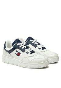 Tommy Jeans Sneakersy Tjm Retro Basket Ess EM0EM01395 Biały. Kolor: biały. Materiał: skóra #5