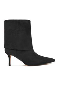 Nine West Botki CEO-JUMANAH-01 Czarny. Kolor: czarny. Materiał: materiał