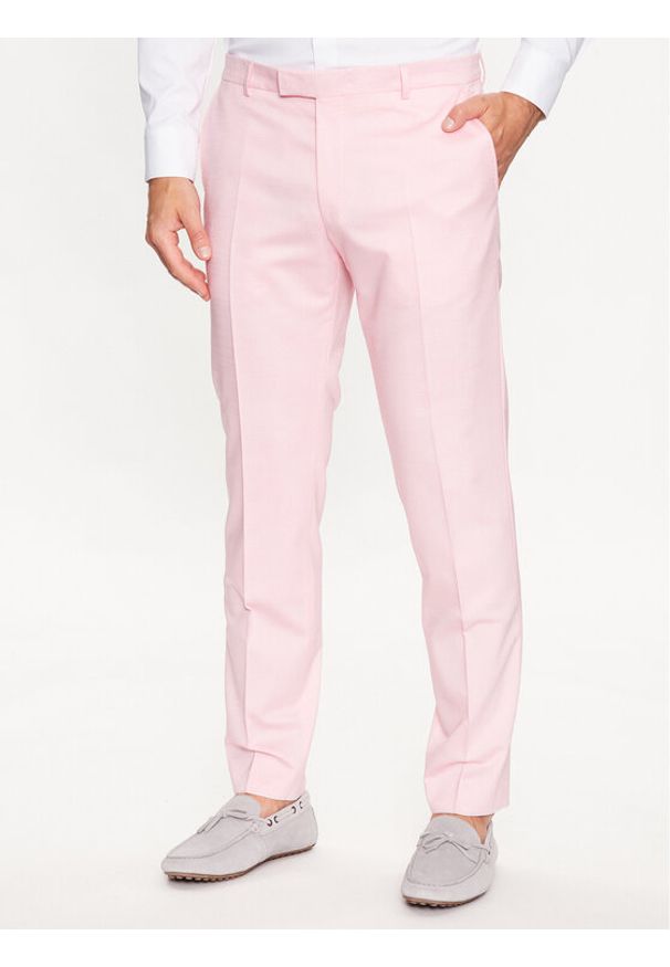 JOOP! Spodnie materiałowe 30036952 Różowy Slim Fit. Kolor: różowy. Materiał: materiał