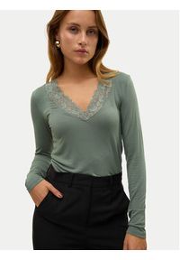 Vero Moda Bluzka Rosa 10298832 Zielony Regular Fit. Kolor: zielony. Materiał: wiskoza