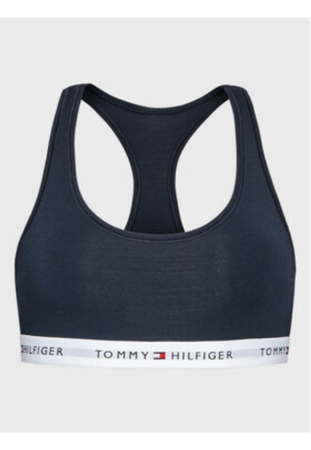 TOMMY HILFIGER - Tommy Hilfiger Biustonosz top UW0UW03820 Granatowy. Kolor: niebieski. Materiał: bawełna