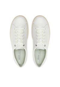 ecco - ECCO Sneakersy Classic Sneaker W 21861301007 Écru. Materiał: skóra #6