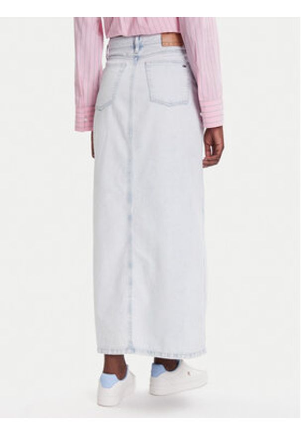 Tommy Jeans Spódnica jeansowa Claire DW0DW21069 Niebieski Regular Fit. Kolor: niebieski. Materiał: bawełna