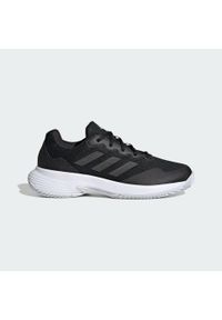 Adidas - Gamecourt 2.0 Tennis Shoes. Kolor: szary, czarny, wielokolorowy. Materiał: materiał. Sport: tenis