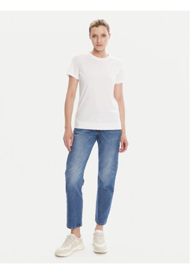 JOOP! T-Shirt 58 253JE58Tia 30049367 Biały Slim Fit. Kolor: biały. Materiał: bawełna