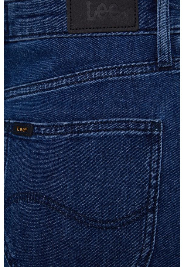 Lee jeansy WIDE LEG LONG DARK TANJA damskie high waist. Stan: podwyższony. Kolor: niebieski