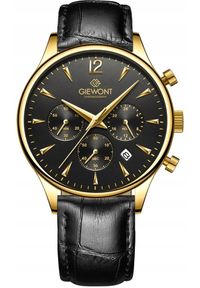 Zegarek Giewont Zegarek Męski Chronograph Sapphire Czarno Złoty GW6310-A4. Kolor: złoty, wielokolorowy, czarny #1