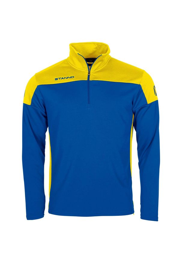 STANNO - Bluza dresowa 1/4 z zamkiem błyskawicznym Stanno Pride. Kolor: wielokolorowy, niebieski, żółty. Materiał: dresówka. Sport: fitness