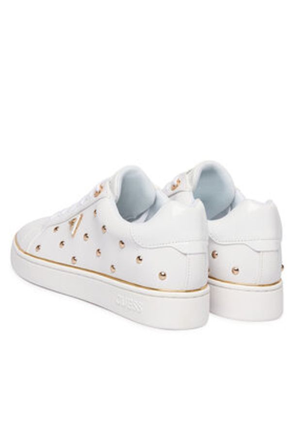 Guess Sneakersy FLPBON ELE12 Biały. Kolor: biały. Materiał: skóra