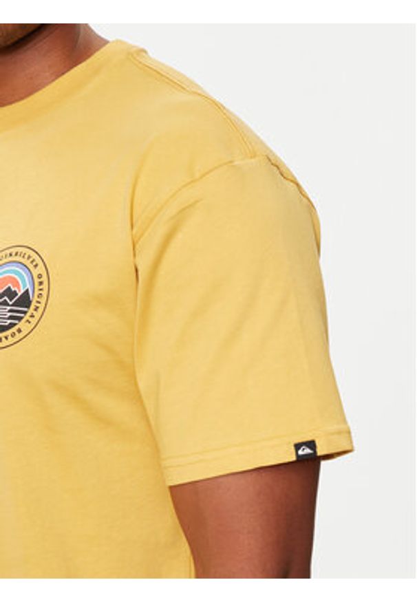 Quiksilver T-Shirt Landscapes EQYZT07917 Żółty Regular Fit. Kolor: żółty. Materiał: bawełna