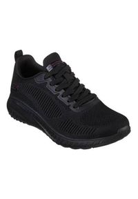 skechers - Buty do chodzenia damskie Skechers Bobs Squad Chaos Face Off. Zapięcie: sznurówki. Kolor: czarny. Materiał: guma, syntetyk, tkanina, materiał. Szerokość cholewki: normalna. Sport: turystyka piesza