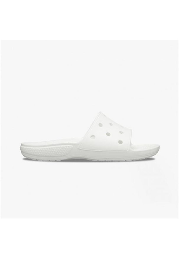 Crocs klapki damskie Classic Slide białe 206121 100. Kolor: biały. Styl: sportowy