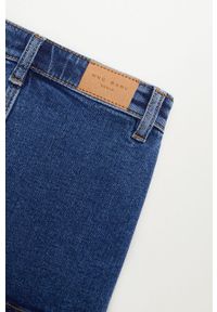 Mango Kids - Spódnica dziecięca MONIC. Okazja: na co dzień. Kolor: niebieski. Materiał: bawełna, jeans, denim, dzianina, elastan. Wzór: gładki. Styl: casual #4