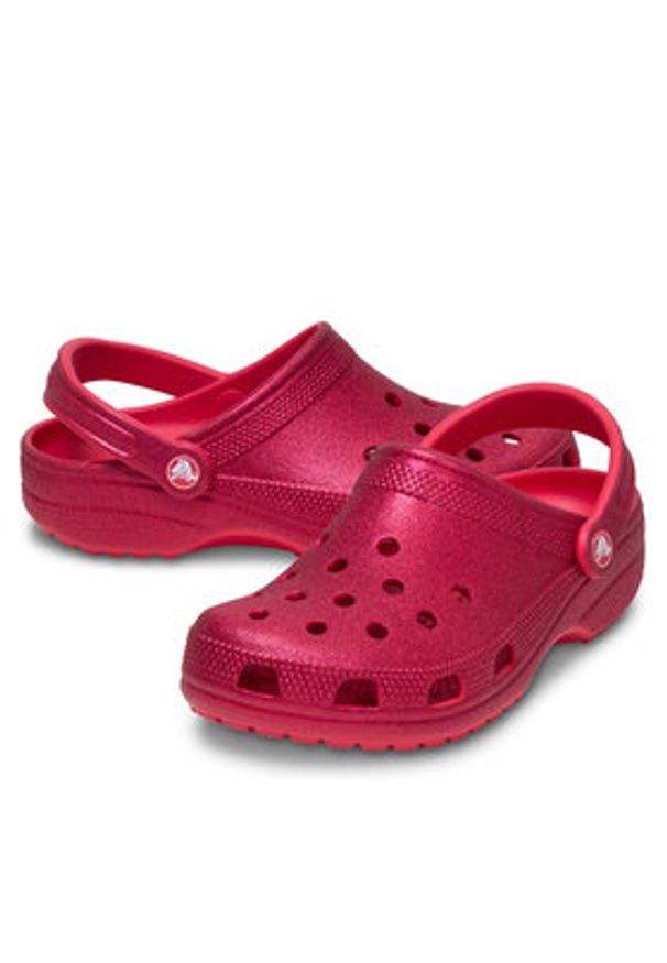 Crocs Klapki Classic Glitter Clog 205942 Różowy. Kolor: różowy