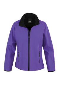 RESULT - Kurtka Result Softshell Femme Printable. Kolor: wielokolorowy, fioletowy, czarny. Materiał: softshell #1