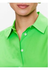 TOMMY HILFIGER - Tommy Hilfiger Sukienka koszulowa WW0WW37976 Zielony Regular Fit. Kolor: zielony. Materiał: bawełna. Typ sukienki: koszulowe