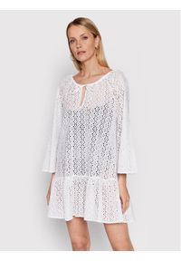 Seafolly Sukienka letnia Broderie Anglaise 54700-CU Biały Relaxed Fit. Kolor: biały. Materiał: bawełna. Sezon: lato #1