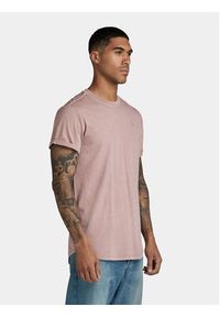 G-Star RAW - G-Star Raw T-Shirt Lash D16396-2653-G216 Różowy Regular Fit. Kolor: różowy. Materiał: bawełna