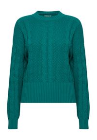 ICHI Sweter 20119847 Zielony Regular Fit. Kolor: zielony. Materiał: syntetyk #1
