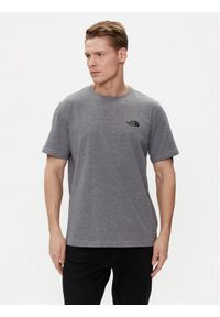 The North Face T-Shirt Simple Dome NF0A87NG Szary Regular Fit. Kolor: szary. Materiał: syntetyk, bawełna #1
