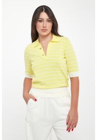 Liu Jo - Sweter damski w stylu polo LIU JO. Typ kołnierza: polo #1