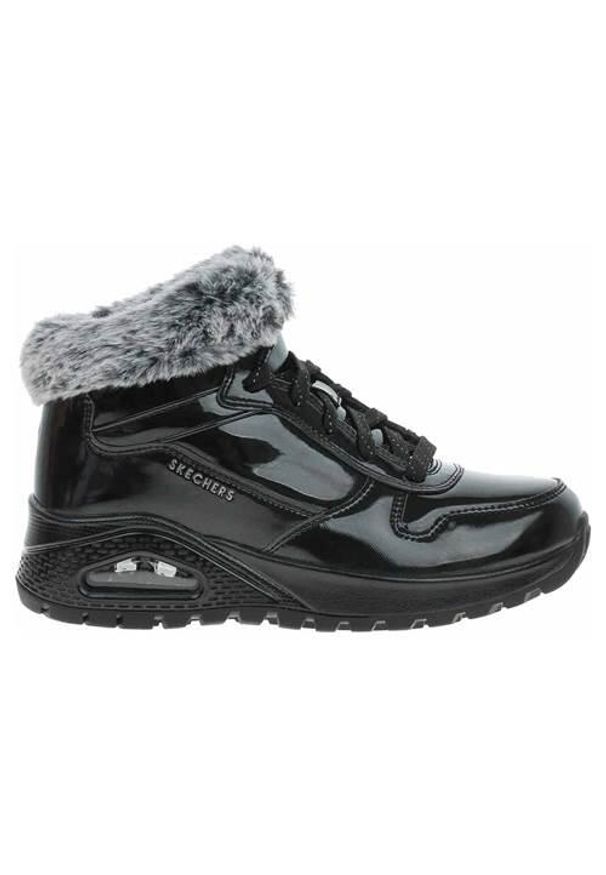 skechers - Buty do chodzenia damskie Skechers Uno Rugged. Wysokość cholewki: za kostkę. Kolor: czarny. Materiał: materiał, syntetyk. Szerokość cholewki: normalna. Sport: turystyka piesza