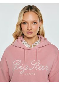 Big-Star - Bluza damska z kapturem różowa Raisa 601. Okazja: do domu. Typ kołnierza: kaptur. Kolor: różowy. Materiał: dzianina. Wzór: haft. Styl: elegancki, sportowy, klasyczny #4