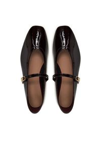 TOMMY HILFIGER - Tommy Hilfiger Baleriny FW0FW08577 Bordowy. Kolor: czerwony. Materiał: lakier, skóra #4